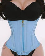 Curvalu Comfort Hourglass Shaping Waist Trainer Zíper e Ganchos