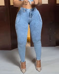 Curvalu High Waist Butt Lift Skinny Jeans For Women