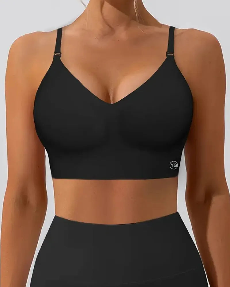 Curvalu Backless Push-Up Bra Deep U-Shaped Adhesive