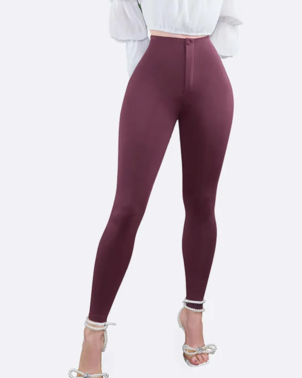 Curvalu Leggings de Yoga de Cintura Alta con Control Abdominal