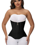 Curvalu Double Layer Waist Trainer Belt Steel Boned Compression